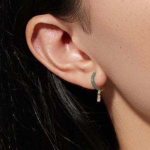 Ana Luisa Lee Green Earrings